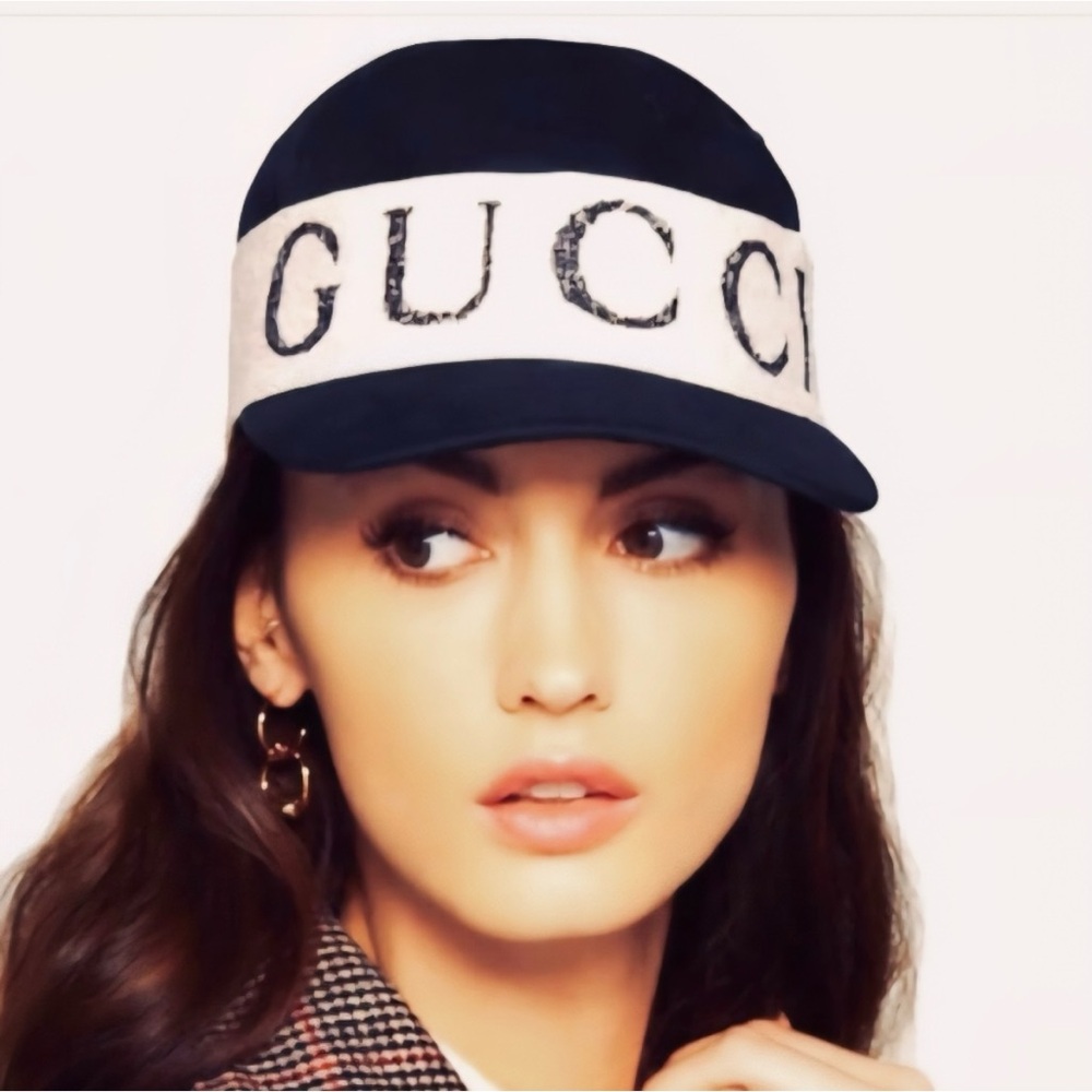 GUCCI Gabardine Headband Baseball Cap Hat (Size M / 58cm)